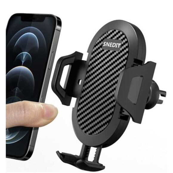 SNEDIY Phone Mount Black Car Vent Holder Hands Free Universal Holder Adjustable - Picture 1 of 10